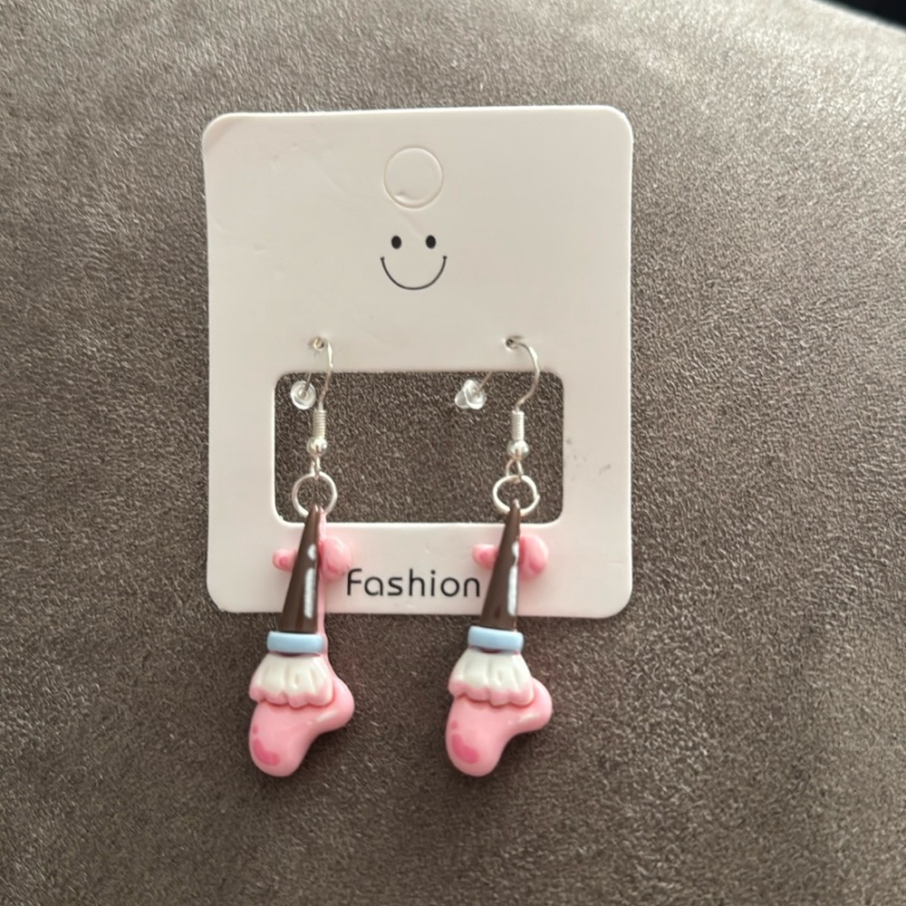 🛍️BUNDLE 3 for $17 earrings mini kawaii food candy animal - PAINT BRUSH ARTIST